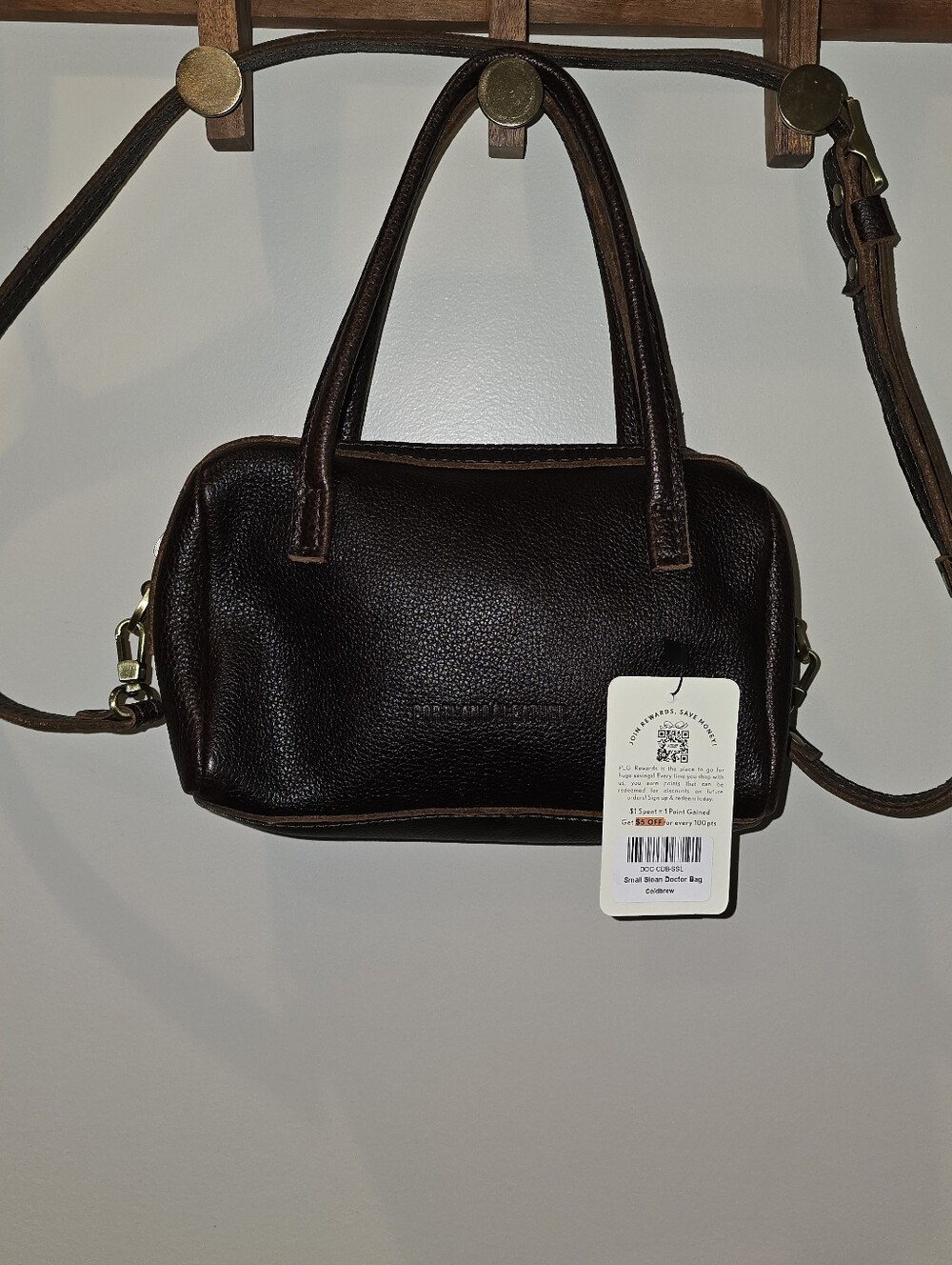 Portland Leather Small Sloan In Coldbrew